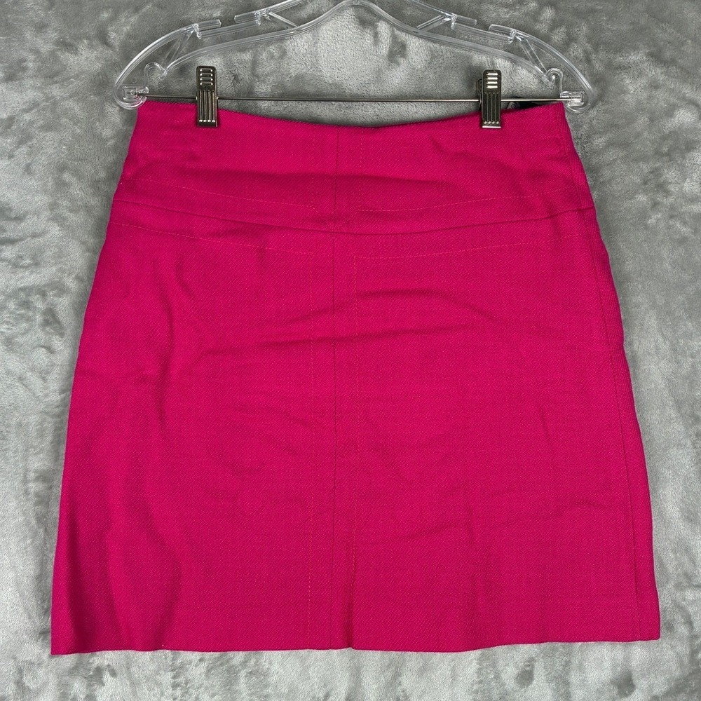 Hobbs London Pink Wool Blend‎ A-Line Mini Skirt Fuchsia Size 10 UK 6 US